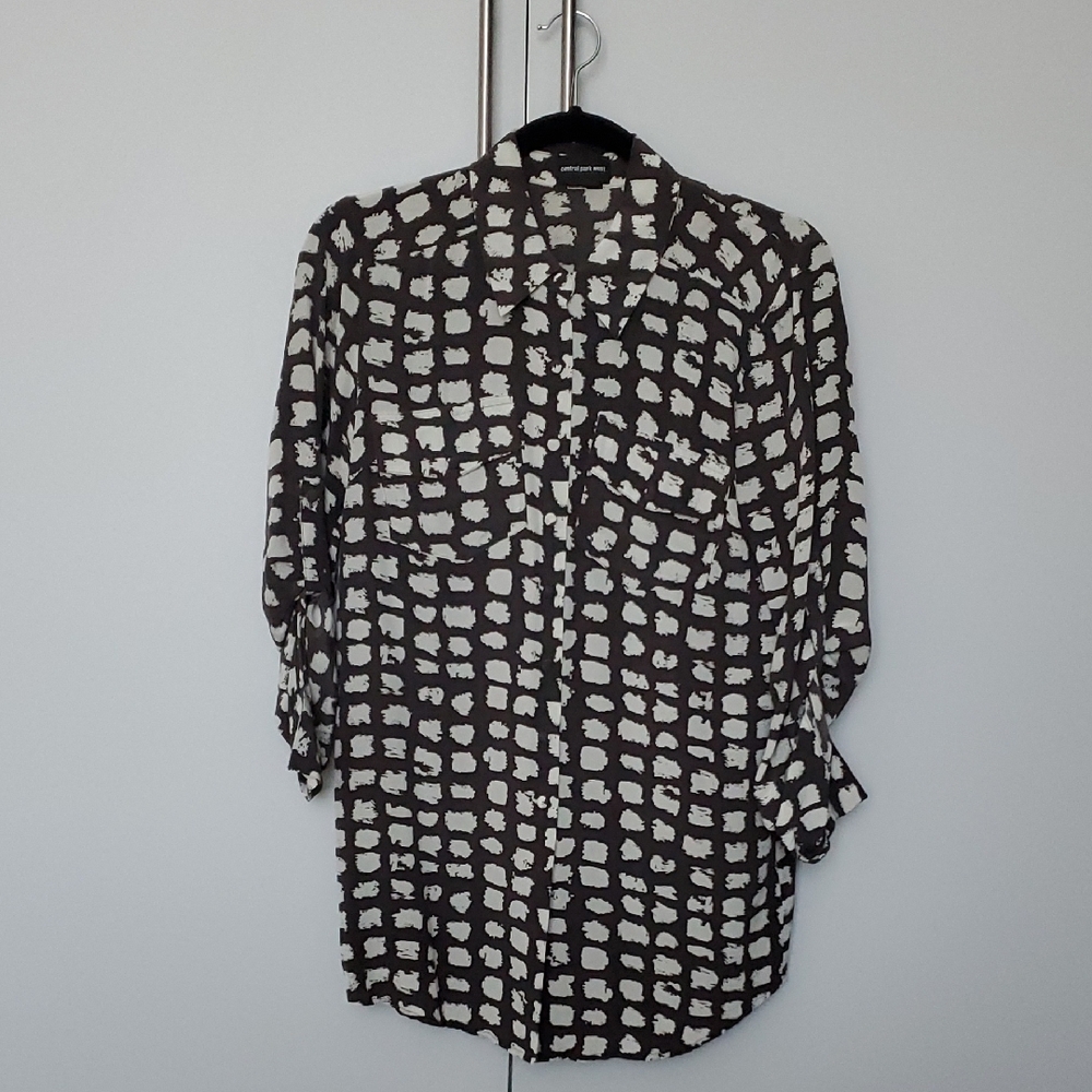 Central Park West 100% Silk Blouse
